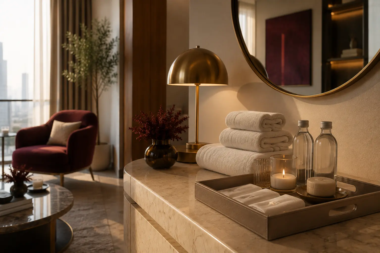 Premium guest-ready details prepared by Travynex Stay